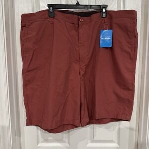 Columbia Shorts Men Size 50 Chino Washed Out 10" Shorts Red NWT